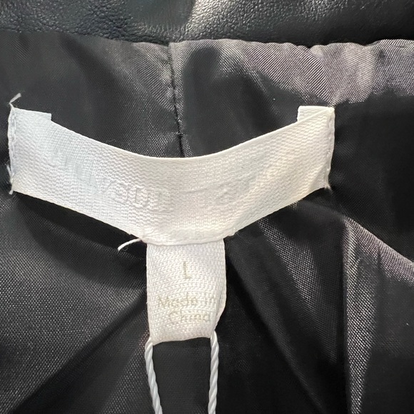 Black fake leather zip up vest new with tags - Picture 6 of 9